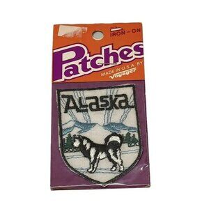 Voyager Emblems Alaska Husky Patch Badge Vintage New NOS